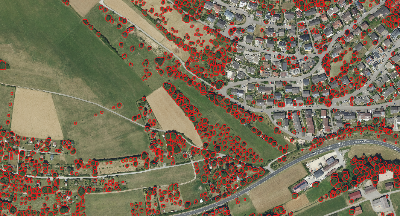 Example of the results in a village (2)