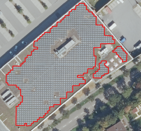 Continous annotations at a flat roof